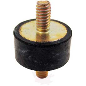 B831510 Vibration Mount, 2 Threaded Studs, 0.59 in. Dia., 10 mm, M4 x 0.7 Thread - Black
