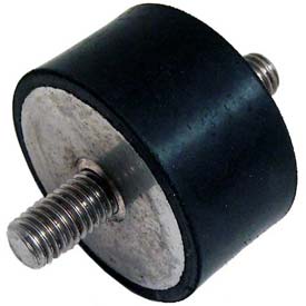 B1121317 Vibration Isolation Mounts Cylindrical Type, 1 in., 168 Max Load - Black