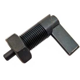 B804035 Cam Action Indexing Plunger with Lock Nut - Black Oxide Steel 0.75-16 Thread 0.47 x 0.47 in. Pin