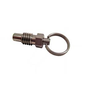 B1033695 Pull Ring Retractable Plunger Stainless Steel Body & Nose, 1 x 4 lbs Pressure - 0.5-13 in. Thread
