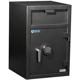 B2137531 Large Front Loading Depository Safe with Electronic Lock - 20 x 20 x 30 in., Gray