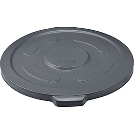 240465GY Trash Container Lid, Garbage Can Lid - 55 gal - Gray