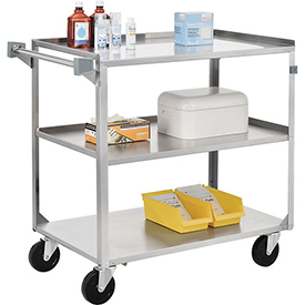 800274 Stainless Steel Utility Cart - 27 x 16 x 32 in., 300 lbs