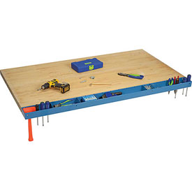 319350 60 in. Workbench Tool Organizer & Sorting Tray - Blue