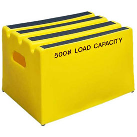 1 Step Plastic Step Stand - Yellow 19-1/2"W x 14"D x 12"H - ST-1 YEL