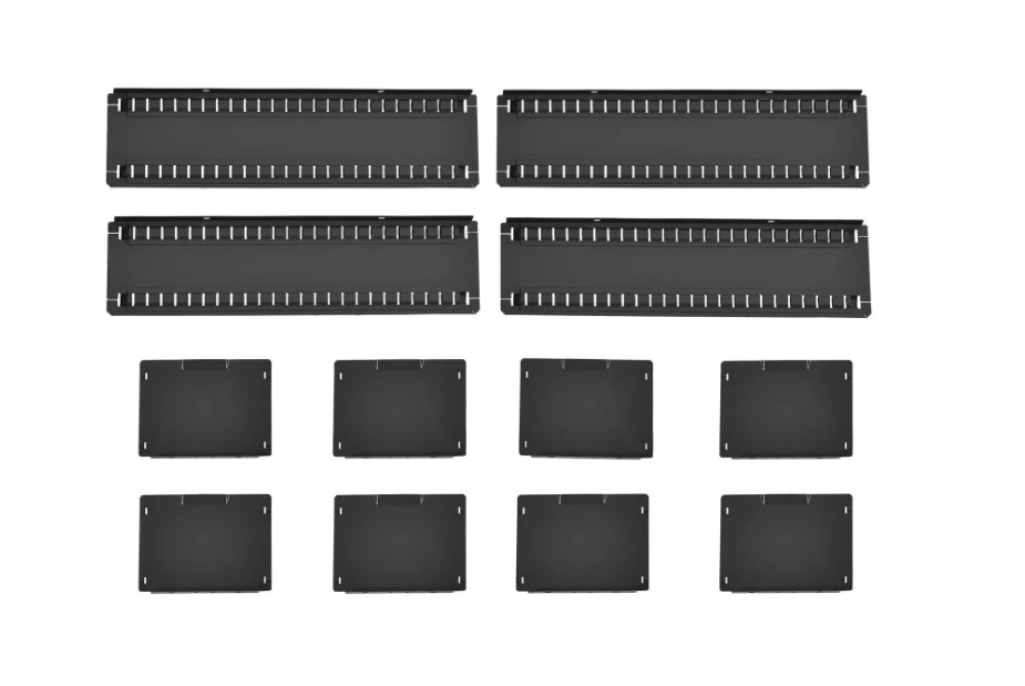 Modular Drawer Cabinet Dividers - Black - 36 x 24 in. - Durable Steel