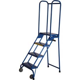 4 Step Modified Lock-N-Stock Folding Ladder - Blue