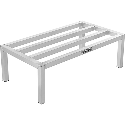 799145 Nestable Dunnage Rack - 24 x 18 x 8 in., Silver