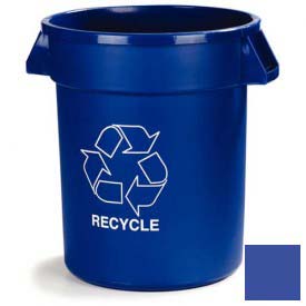 B642093 Bronco Recycling Waste Container, 32 gal - Blue