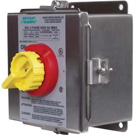 NEMA 4X Stainless Steel Toggle Switch in Enclosure, 30 amp 600V