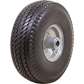Flat Free Tire - Gray - 3.5 in. - Sawtooth Tread - Durable Design