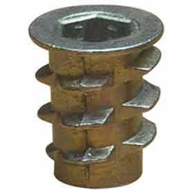 Hex Drive Threaded Insert, 5/16"-18 Int Thrd Sz, 0.984 in L, Zinc Alloy