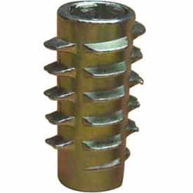 M8-1.25 Thread Insert for Soft Wood - Flush - 0.512 in. - Die Cast Zinc