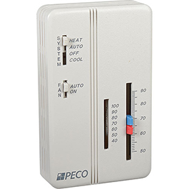 B592429 Trane Compatible Zone Sensor Heat-Off-Cool Switch, On-Auto Fan Control, Dual Temperature Adjustable