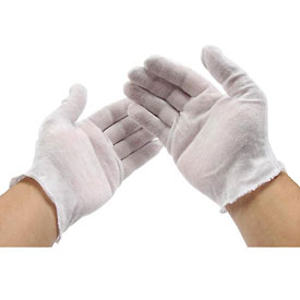 Picture of Pip Industries 934163 Ladies Premium Inspection Lightweight Cotton Hemmed Gloves - 1 Dozen