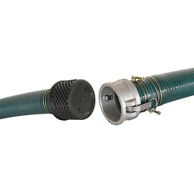 1in. Suction Hose Kit - Green - 25 ft. - Aluminum Camlock