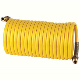 0.38 in. x 25 ft. Recoil Air Hose, Nylon, Metallic