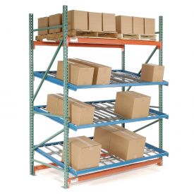 Gravity Flow Level - Blue - 96 x 96 in. or 96 x 84 in. - Durable Steel Construction