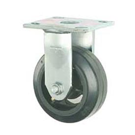 Picture of Casters&#44; Wheels & Industrial Handling 906242 Faultless Rigid Plate Caster 8 in. Mold-On Rubber Wheel