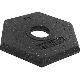 B566941 Rubber Delineator Replacement Base, 15 lbs - Black