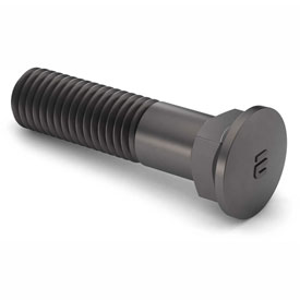 B2175643 1-8 x 3 in. Plow Bolt - No.3 Domed Head - Grade 8 - Full Thread - UNC - Steel - Plain - Pack of 5