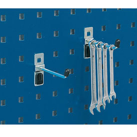 Picture of Bott 798866 Single Straight Hooks for Perfo Panels&#44; 3 in.&#44; Zinc - Pack of 5