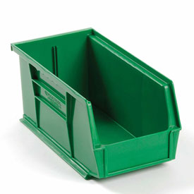 269682GN Plastic Stackable Bin - 5.5 x 10.88 x 5 in., Green