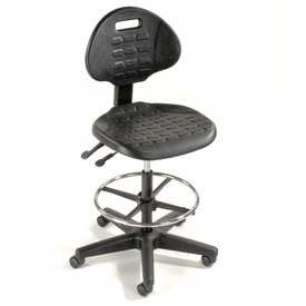 250626 Ergonomic Stool - Polyurethane - 5 Way Adjustment, Black