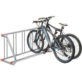Grid Bike Rack - Galvanized Steel - 5-Bike Capacity - Single Sided