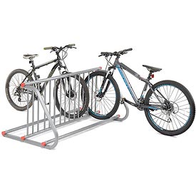 Grid Bike Rack - Galvanized Steel - 10-Bike Capacity - Double Sided