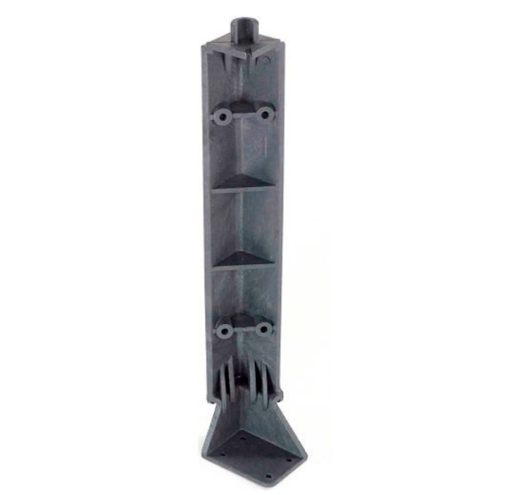 Plastic Service Cart - Black - Small - Industrial Strength