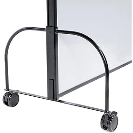 U-Leg Kit With Caster, 24W x 16-3/4H, 3 Dia Casters