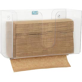 Single Dual-Dispensing Paper Towel Holder - Clear