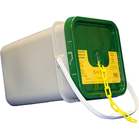 Plastic Chain - 1.5 in. Links - In A Pail - Yellow - 300 ft. - Trade Size 6