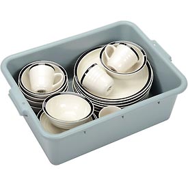 Picture of Winco DWL Industries B1357743 Bus Box, Gray, Polypropylene, 21.5 x 15.75 x 7.25 in., NSF