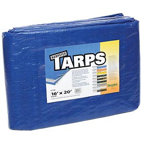 Light Duty Tarp, 16 ft x 20 ft, Blue, High-Density Polyethylene