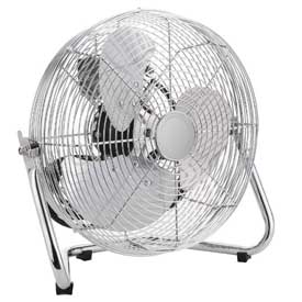 258323 Floor Fan, 12 in., Black, Gray & Silver