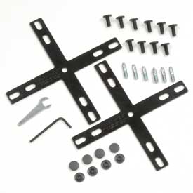 238646 4 Way Connector Kit for Office Partitions - Black