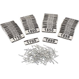 Locker Number Plate Kit - Numbered 1700-1899 - Pack of 200