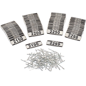 Locker Number Plate Kit - Numbered 2100-2299 - Pack of 200