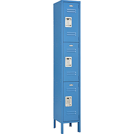 Infinity Locker 3 Tier 12 x 15 x 24 in. 3 Door Ready to Assemble - Blue