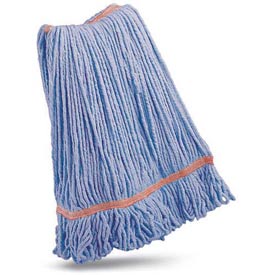 Commercial 24 oz Blended Wet Mop Head - Blue