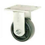 Picture of Casters&#44; Wheels & Industrial Handling 906214 Medium Duty Rigid Plate Caster 5 in. Hard Rubber Wheel&#44; 290 lbs