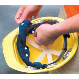 MiraCool Snap-On Hard Hat Sweatband, Navy