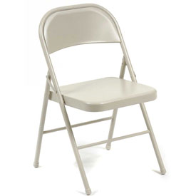 324501BG Steel Folding Chair - Beige