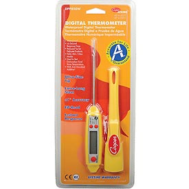 4" Stem Digital Pocket Thermometer, -40 Degrees to 450 Degrees F