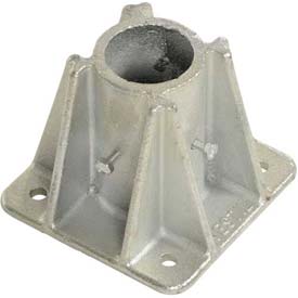 940374 Single Socket Base for Pedestrian Barrier, Safety Yellow Powder Coat