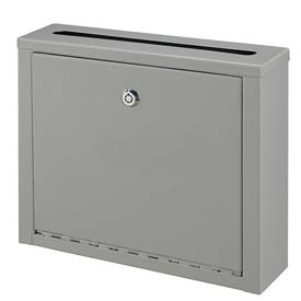 443490 Inter-Office Mailbox, Small - 12 x 3 x 10 in. - Gray