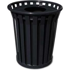 260CP779 Flat Lid - 24 gal, Black