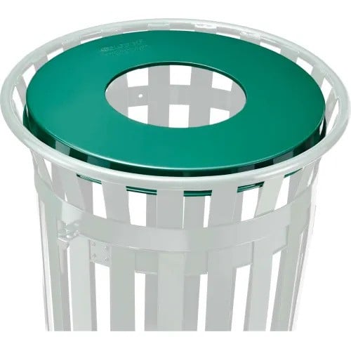 260CP782 Flat Lid - 36 gal, Green